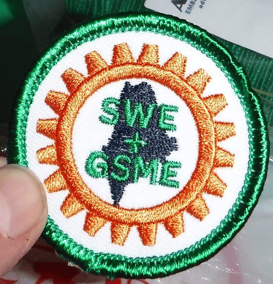 Example of badge for Girl Scouts Maine Event